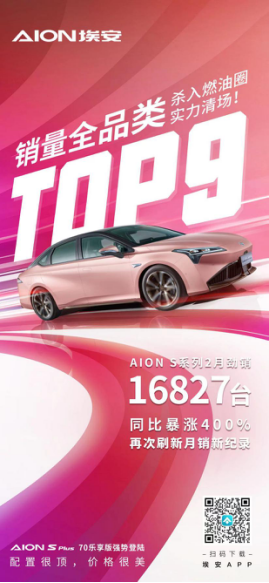 3eb13a6a9b09dc2d5a48889b65e34527.png 2月全品类销量TOP9 AION S系列清场纯电杀入燃油圈 V5228.png
