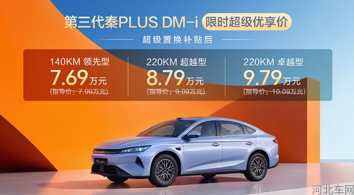 限时7.69万元起,第三代秦PLUS DM-i上市,空间超大杯,油耗创新低!1